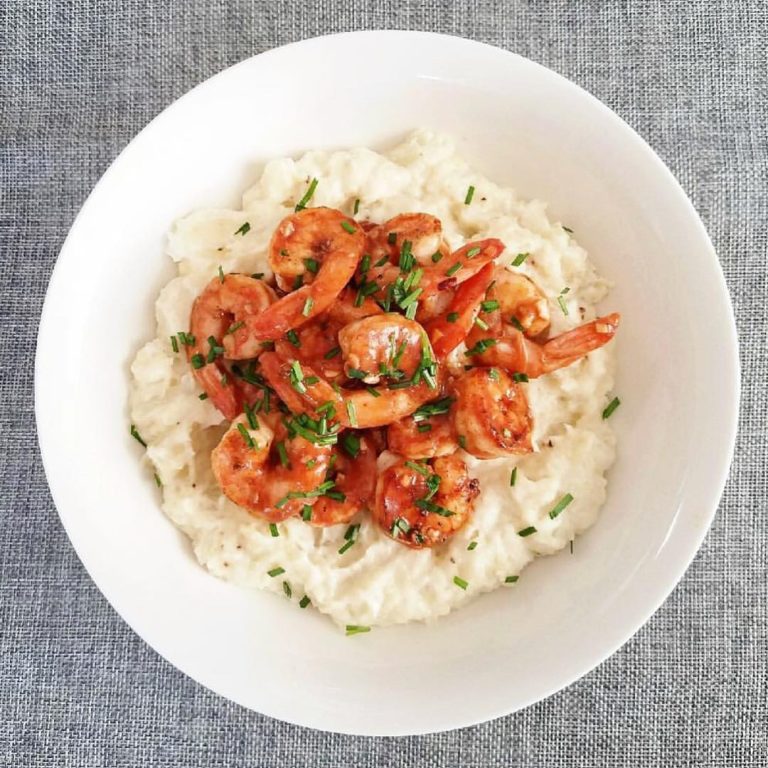 cauliflower grits and shrimp