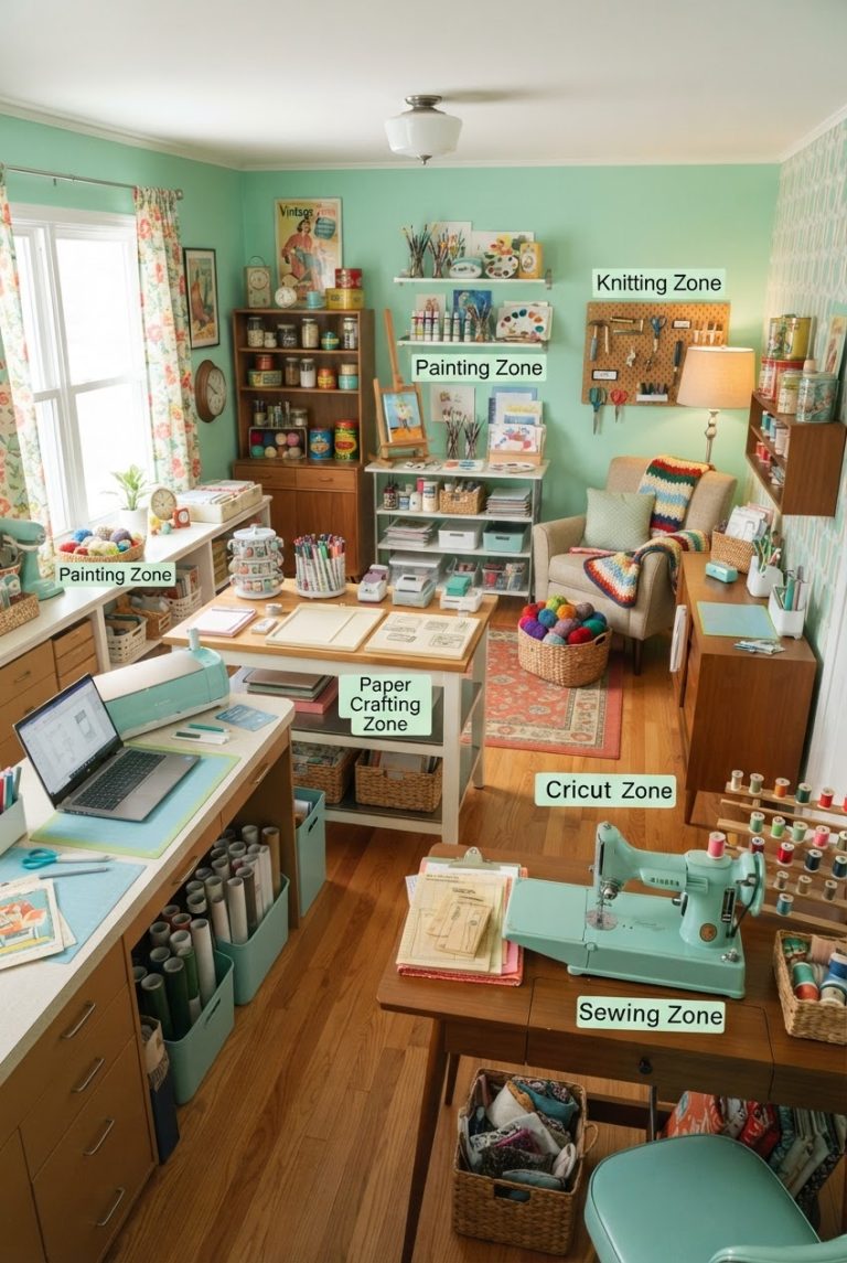 31+ Beautiful Craft Room Organization Ideas for a Clutter-Free Creative Space